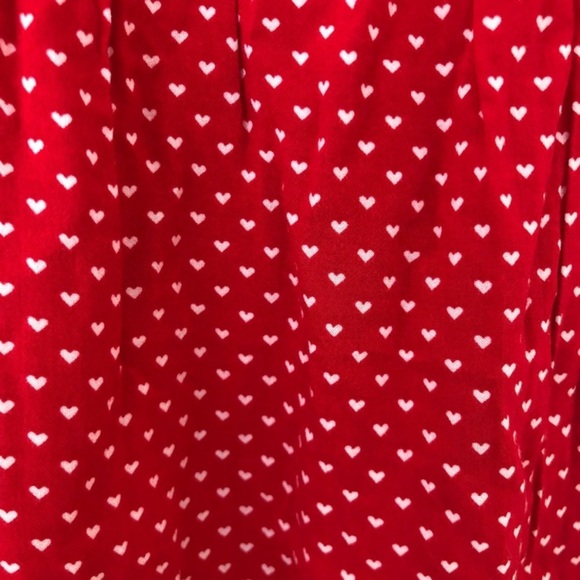 Gap dress size 8 tiered ruffle rayon summer dress mini ditsy hearts - Picture 4 of 9